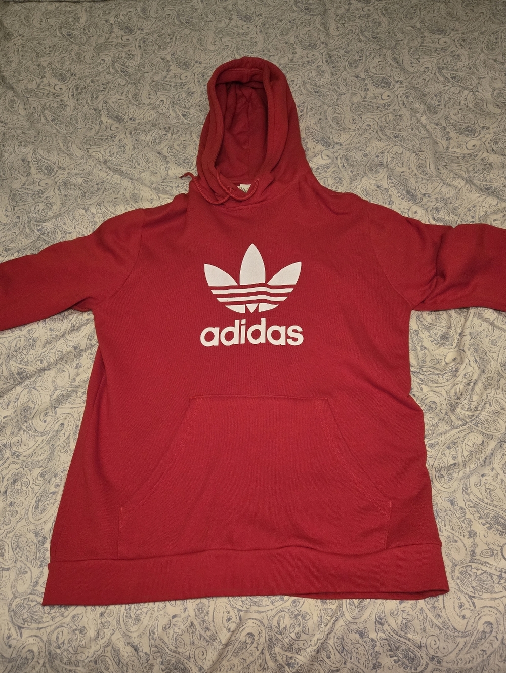 Adidas Sweater Red And White Mens Size Large